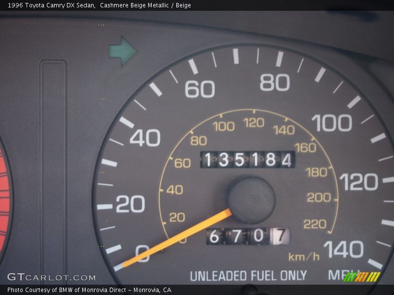 Cashmere Beige Metallic / Beige 1996 Toyota Camry DX Sedan