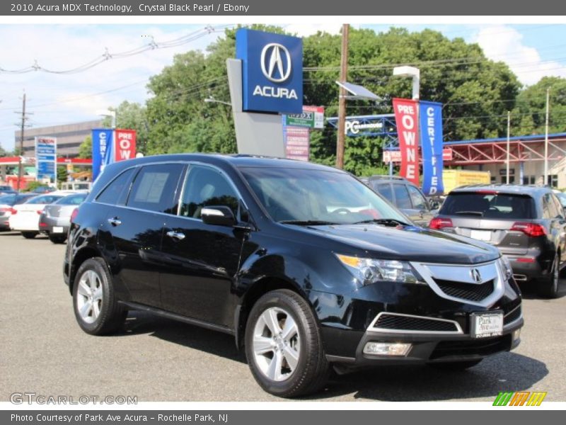 Crystal Black Pearl / Ebony 2010 Acura MDX Technology