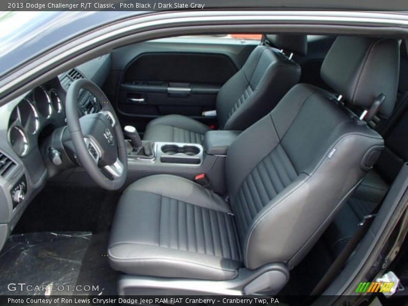 Pitch Black / Dark Slate Gray 2013 Dodge Challenger R/T Classic