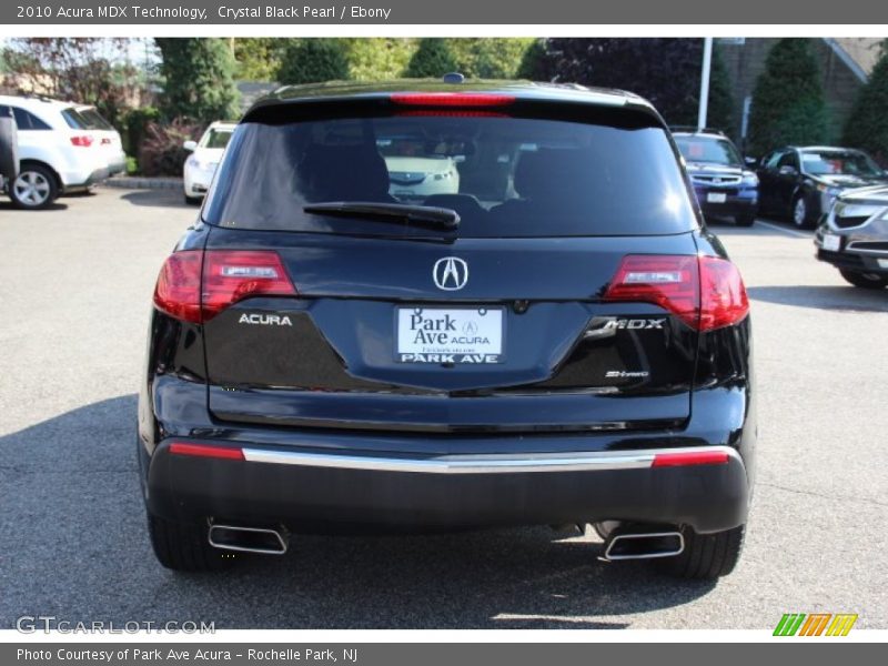Crystal Black Pearl / Ebony 2010 Acura MDX Technology