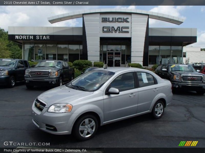 Cosmic Silver / Charcoal 2010 Chevrolet Aveo LT Sedan