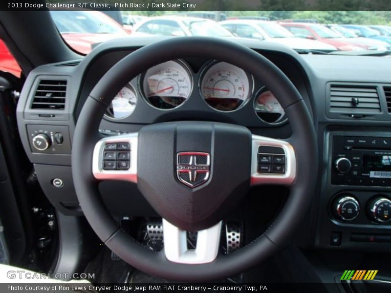 Pitch Black / Dark Slate Gray 2013 Dodge Challenger R/T Classic