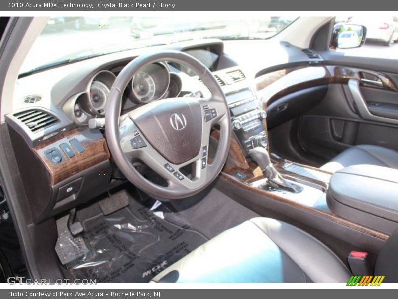 Crystal Black Pearl / Ebony 2010 Acura MDX Technology