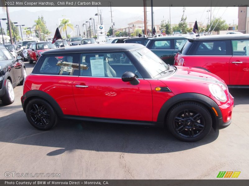 Chili Red / Carbon Black 2012 Mini Cooper Hardtop