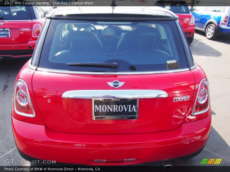 Chili Red / Carbon Black 2012 Mini Cooper Hardtop