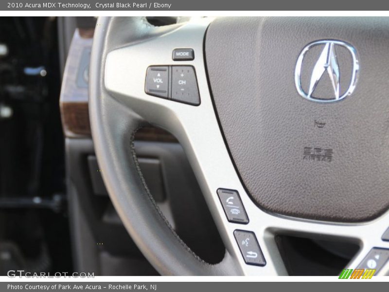 Crystal Black Pearl / Ebony 2010 Acura MDX Technology
