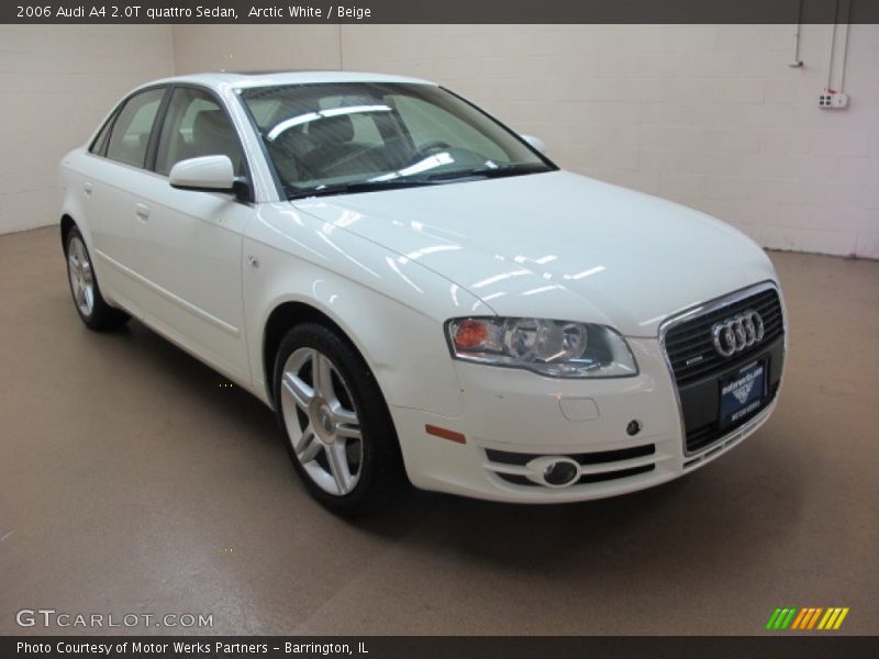 Arctic White / Beige 2006 Audi A4 2.0T quattro Sedan