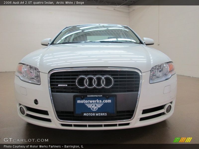 Arctic White / Beige 2006 Audi A4 2.0T quattro Sedan