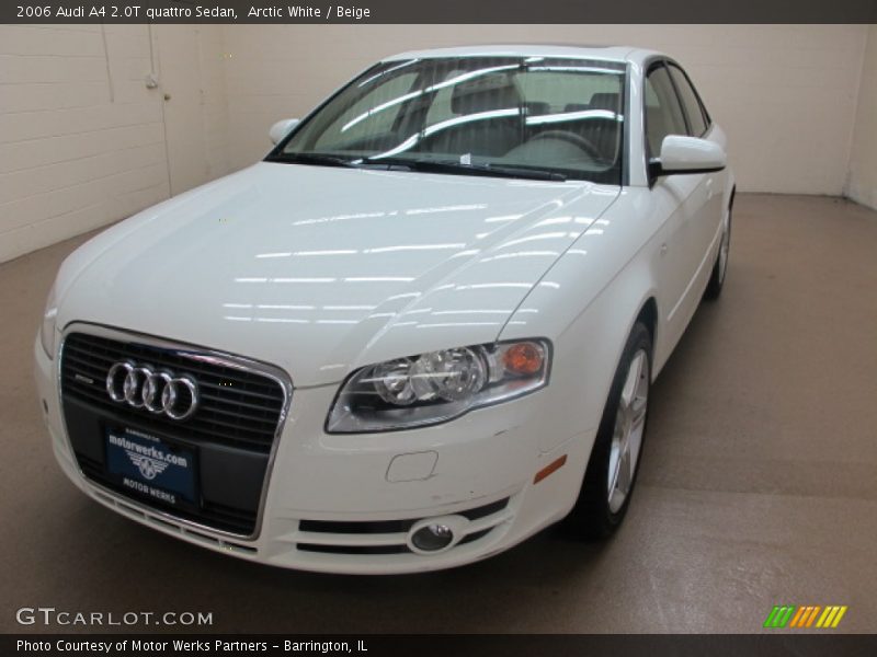 Arctic White / Beige 2006 Audi A4 2.0T quattro Sedan