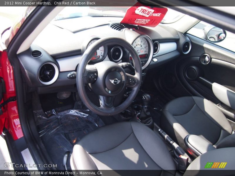 Chili Red / Carbon Black 2012 Mini Cooper Hardtop