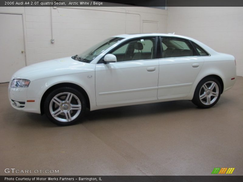 Arctic White / Beige 2006 Audi A4 2.0T quattro Sedan