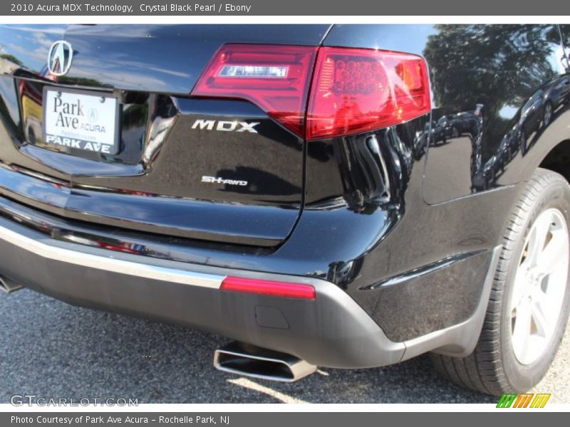 Crystal Black Pearl / Ebony 2010 Acura MDX Technology