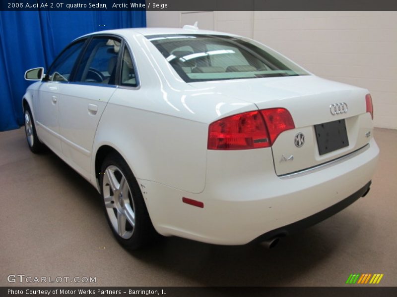 Arctic White / Beige 2006 Audi A4 2.0T quattro Sedan