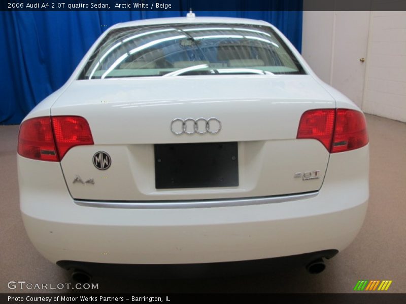 Arctic White / Beige 2006 Audi A4 2.0T quattro Sedan
