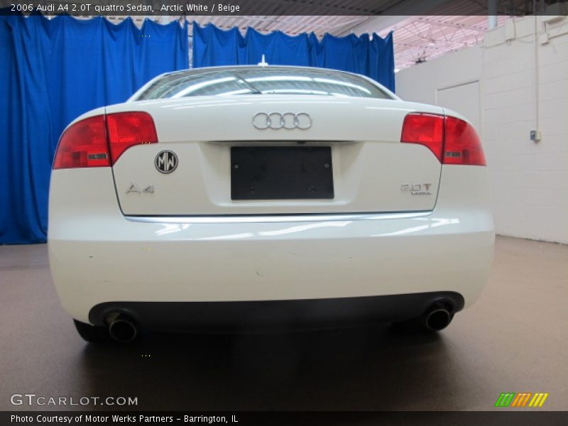 Arctic White / Beige 2006 Audi A4 2.0T quattro Sedan