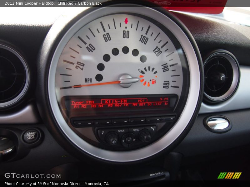 Chili Red / Carbon Black 2012 Mini Cooper Hardtop