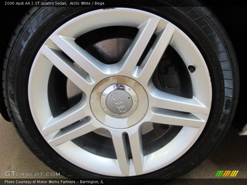 Arctic White / Beige 2006 Audi A4 2.0T quattro Sedan
