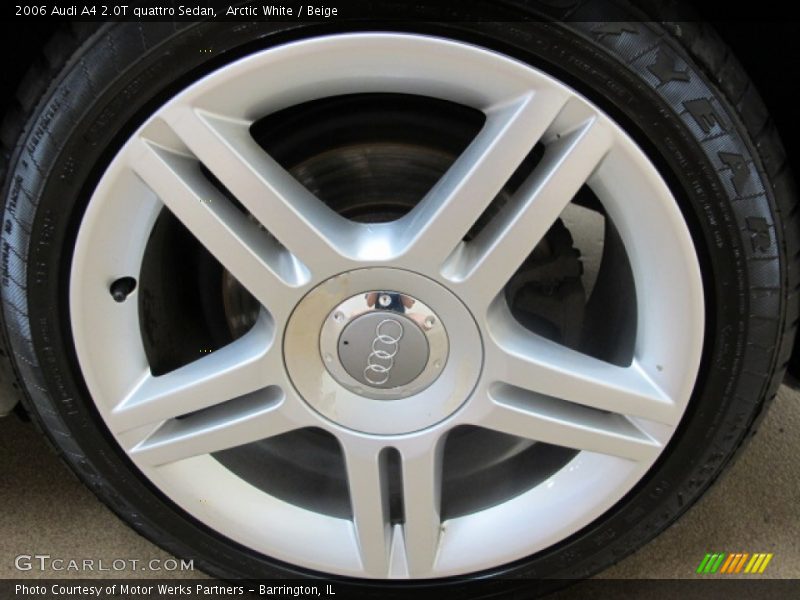 Arctic White / Beige 2006 Audi A4 2.0T quattro Sedan