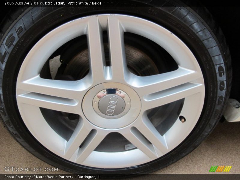 Arctic White / Beige 2006 Audi A4 2.0T quattro Sedan