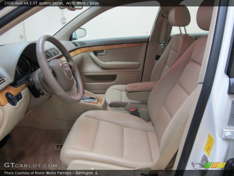 Arctic White / Beige 2006 Audi A4 2.0T quattro Sedan