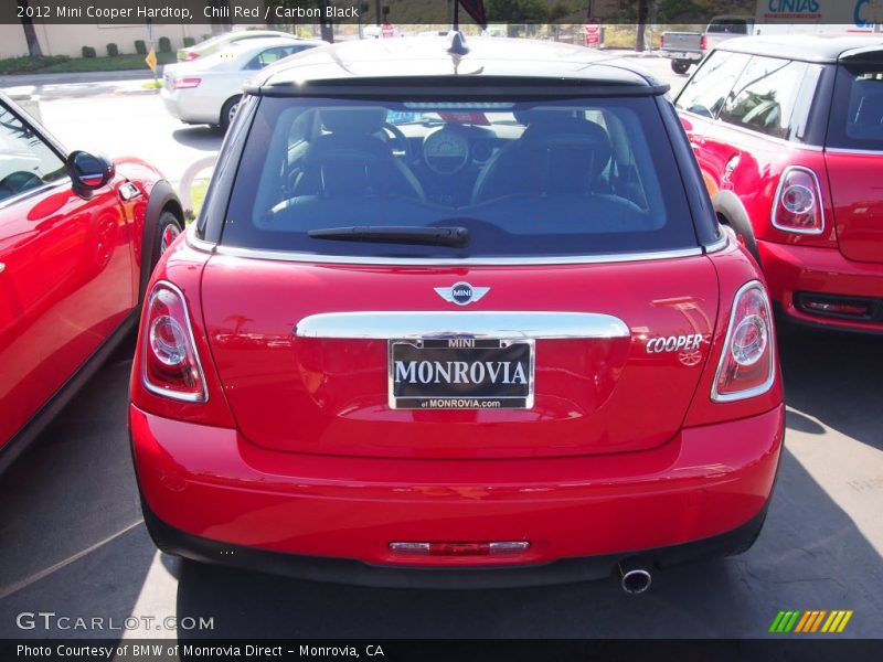 Chili Red / Carbon Black 2012 Mini Cooper Hardtop