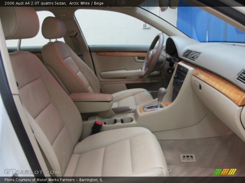 Arctic White / Beige 2006 Audi A4 2.0T quattro Sedan