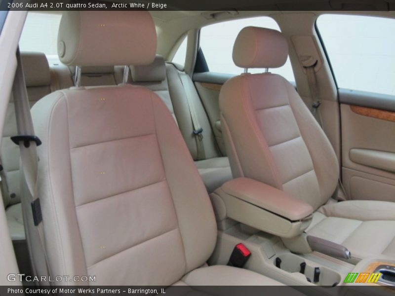 Arctic White / Beige 2006 Audi A4 2.0T quattro Sedan