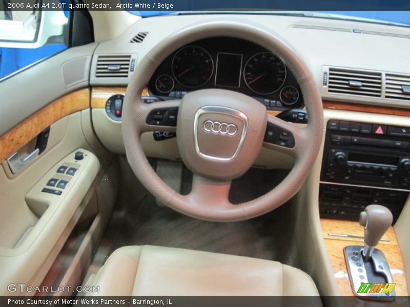 Arctic White / Beige 2006 Audi A4 2.0T quattro Sedan