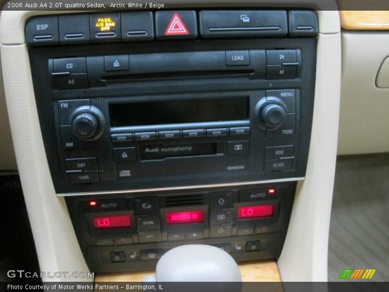 Arctic White / Beige 2006 Audi A4 2.0T quattro Sedan