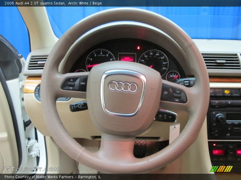 Arctic White / Beige 2006 Audi A4 2.0T quattro Sedan