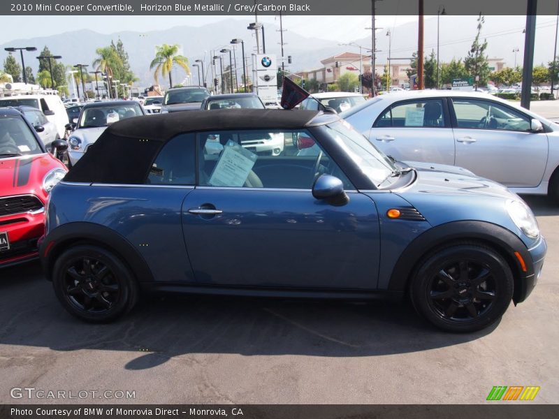 Horizon Blue Metallic / Grey/Carbon Black 2010 Mini Cooper Convertible