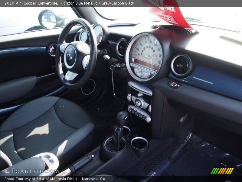 Horizon Blue Metallic / Grey/Carbon Black 2010 Mini Cooper Convertible