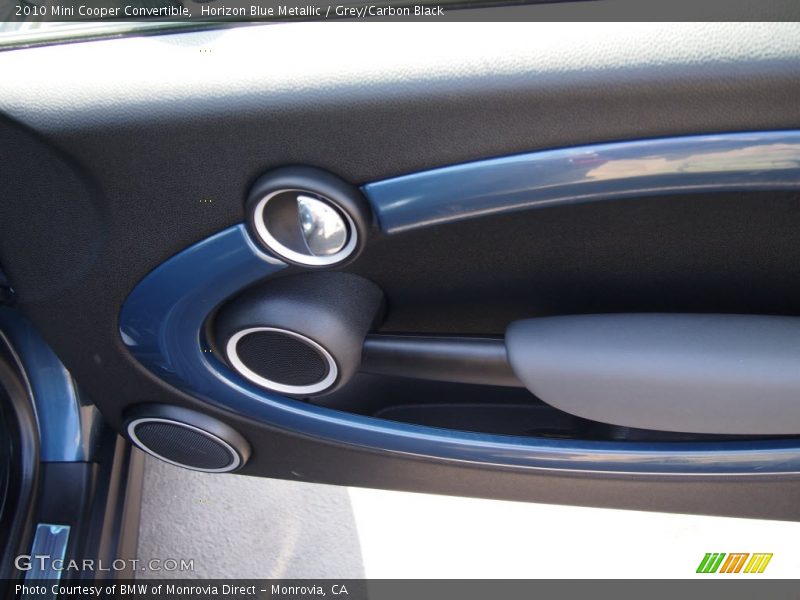 Horizon Blue Metallic / Grey/Carbon Black 2010 Mini Cooper Convertible