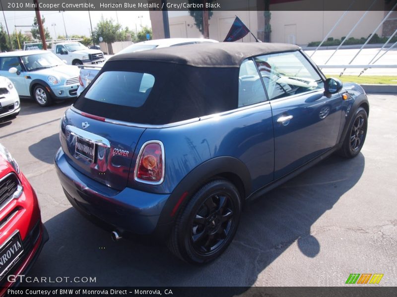 Horizon Blue Metallic / Grey/Carbon Black 2010 Mini Cooper Convertible