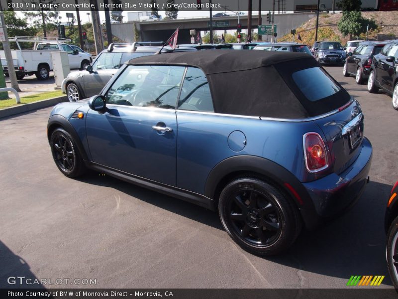 Horizon Blue Metallic / Grey/Carbon Black 2010 Mini Cooper Convertible