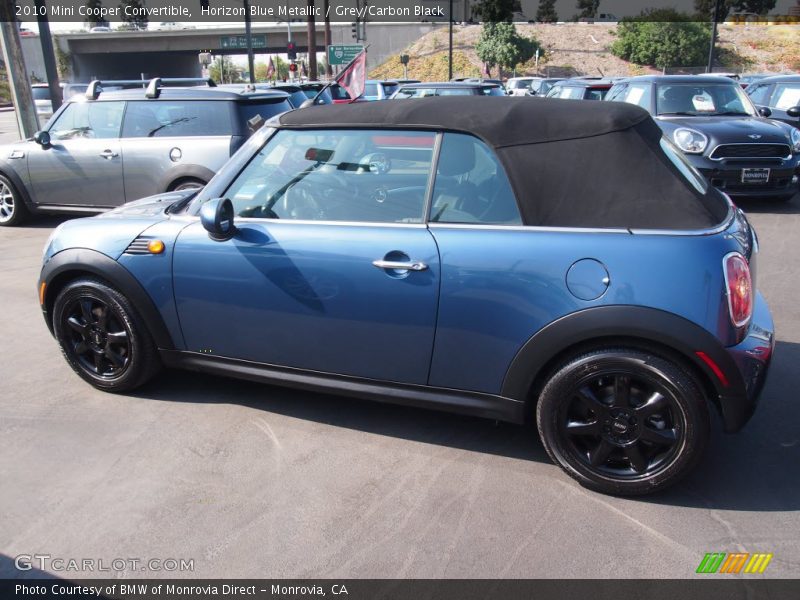 Horizon Blue Metallic / Grey/Carbon Black 2010 Mini Cooper Convertible