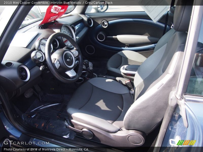 Horizon Blue Metallic / Grey/Carbon Black 2010 Mini Cooper Convertible