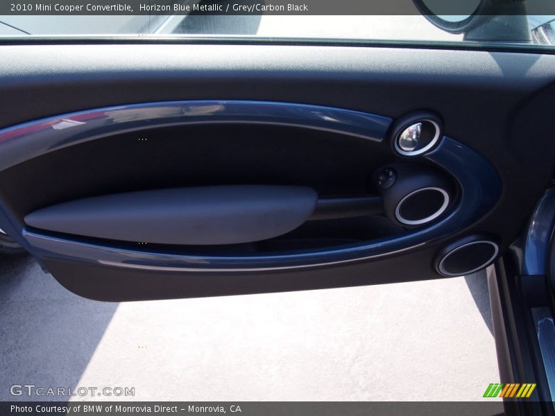 Horizon Blue Metallic / Grey/Carbon Black 2010 Mini Cooper Convertible