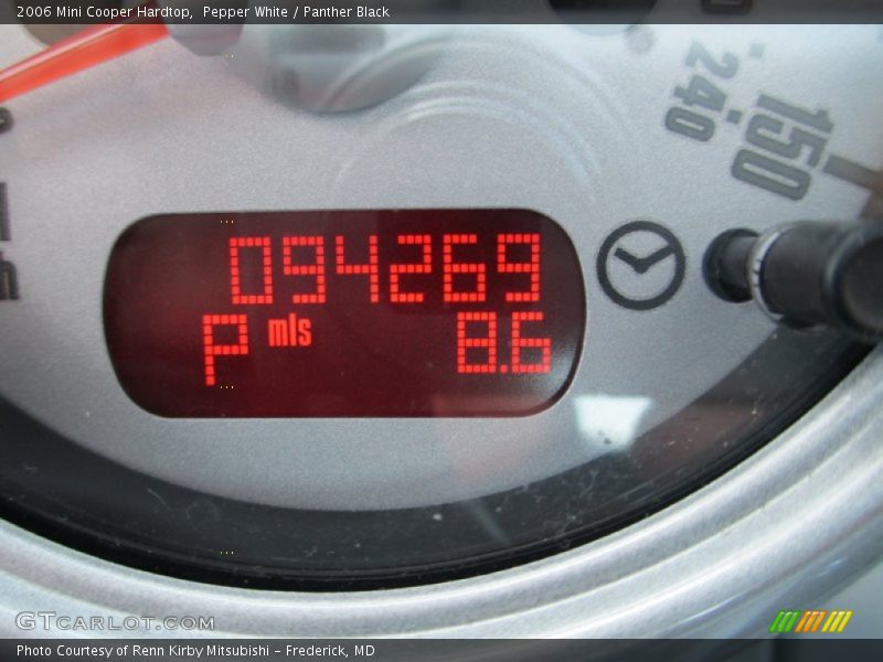 Pepper White / Panther Black 2006 Mini Cooper Hardtop