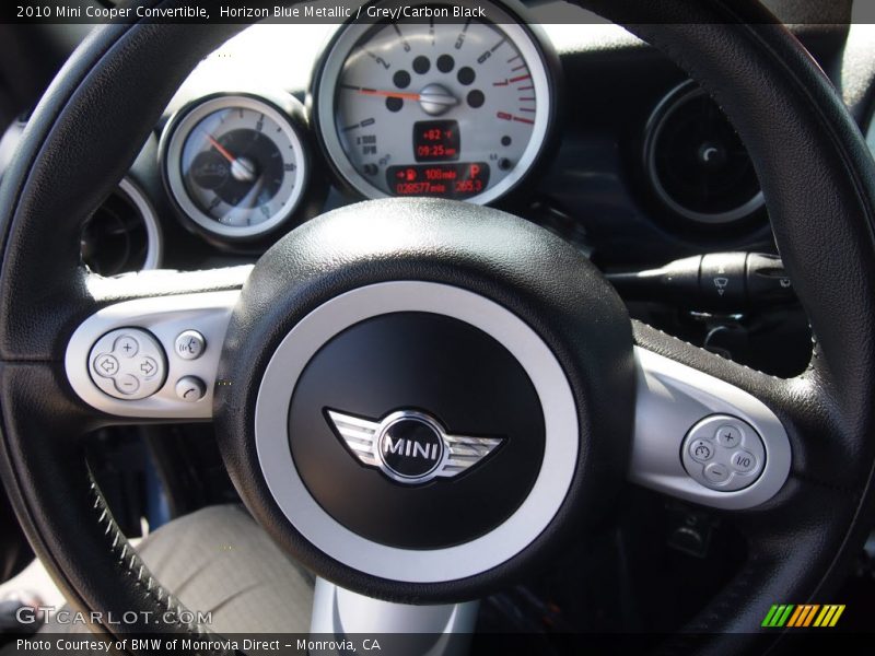 Horizon Blue Metallic / Grey/Carbon Black 2010 Mini Cooper Convertible