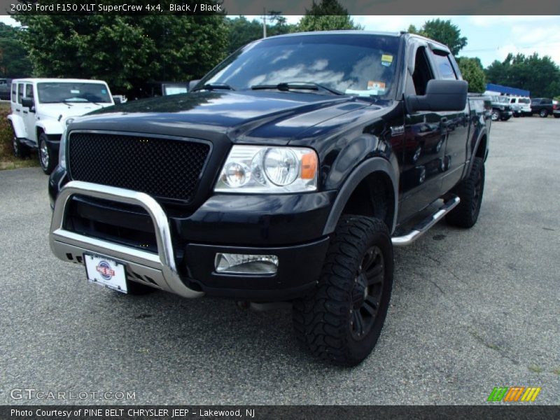 Black / Black 2005 Ford F150 XLT SuperCrew 4x4