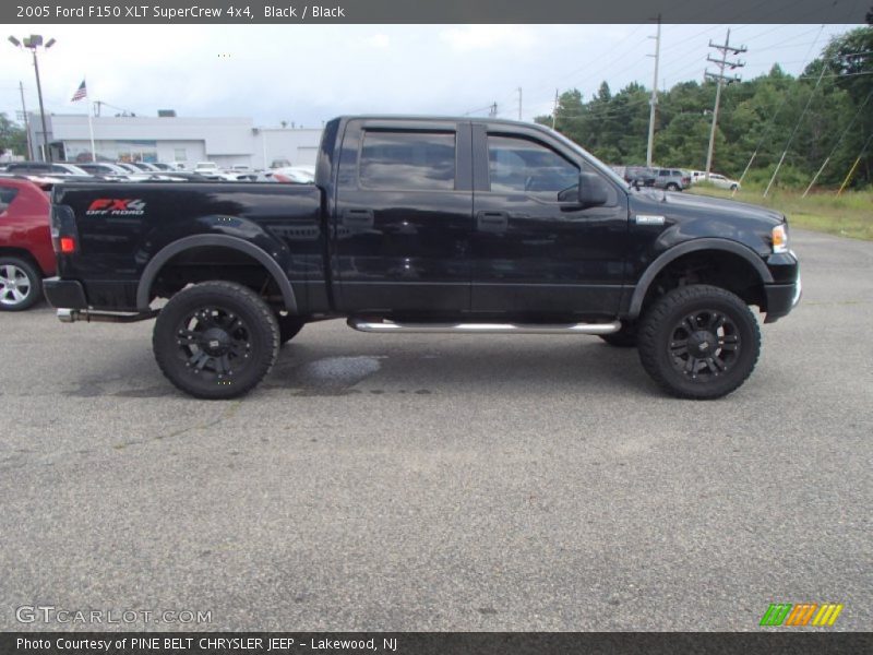 Black / Black 2005 Ford F150 XLT SuperCrew 4x4