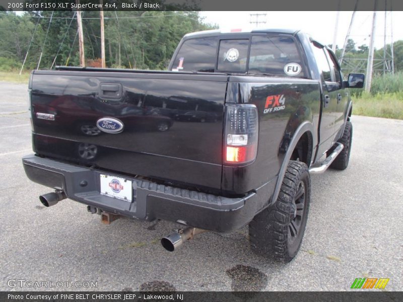 Black / Black 2005 Ford F150 XLT SuperCrew 4x4