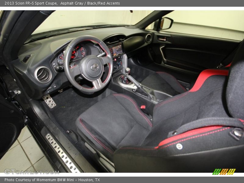  2013 FR-S Sport Coupe Black/Red Accents Interior