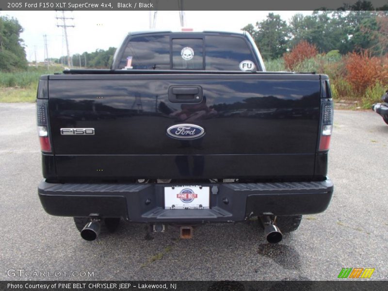 Black / Black 2005 Ford F150 XLT SuperCrew 4x4