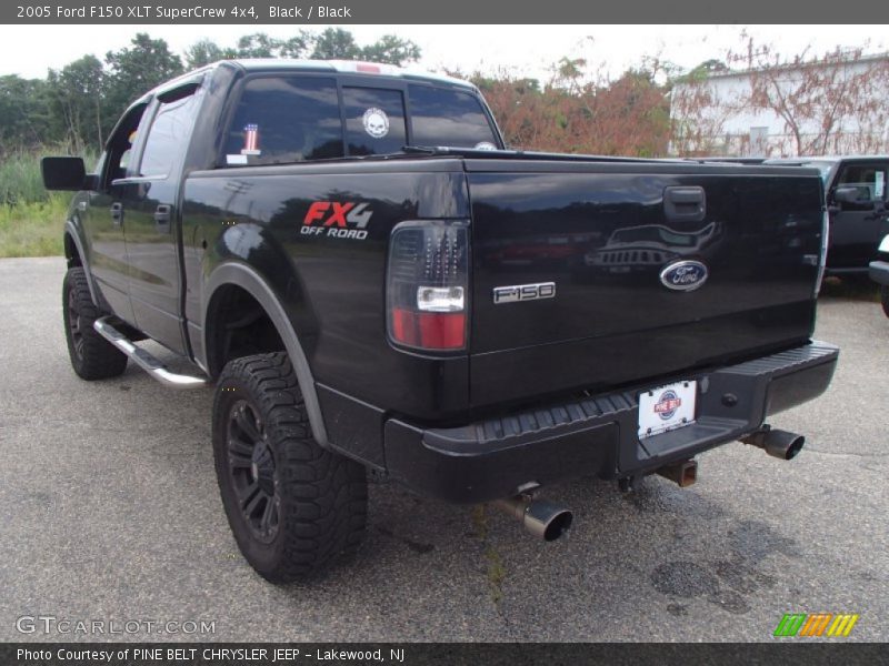 Black / Black 2005 Ford F150 XLT SuperCrew 4x4