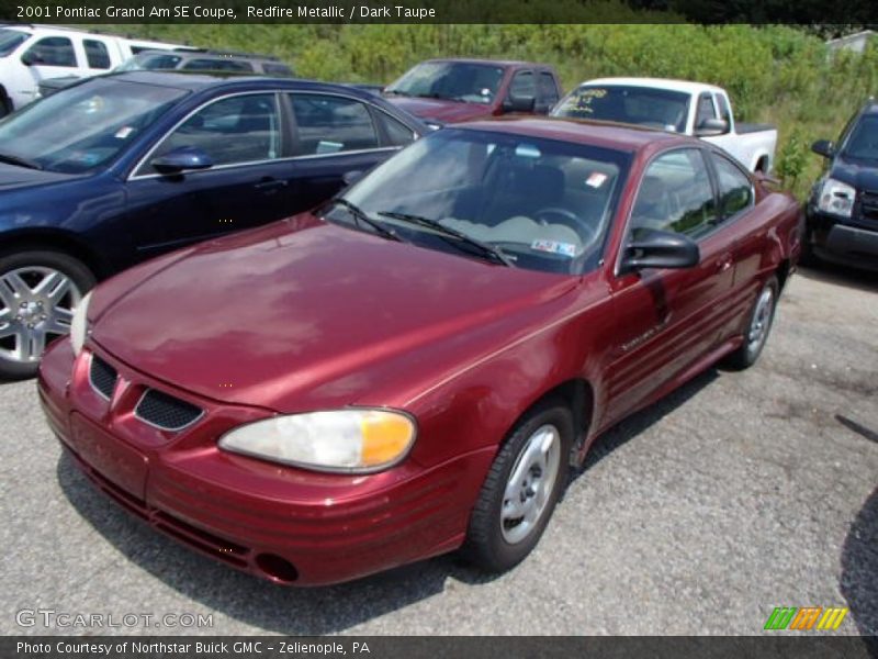 Redfire Metallic / Dark Taupe 2001 Pontiac Grand Am SE Coupe