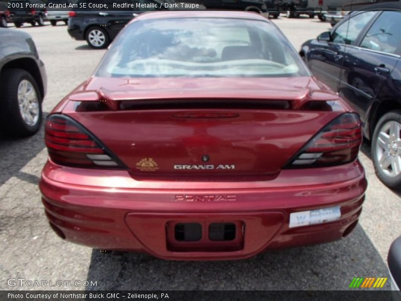 Redfire Metallic / Dark Taupe 2001 Pontiac Grand Am SE Coupe