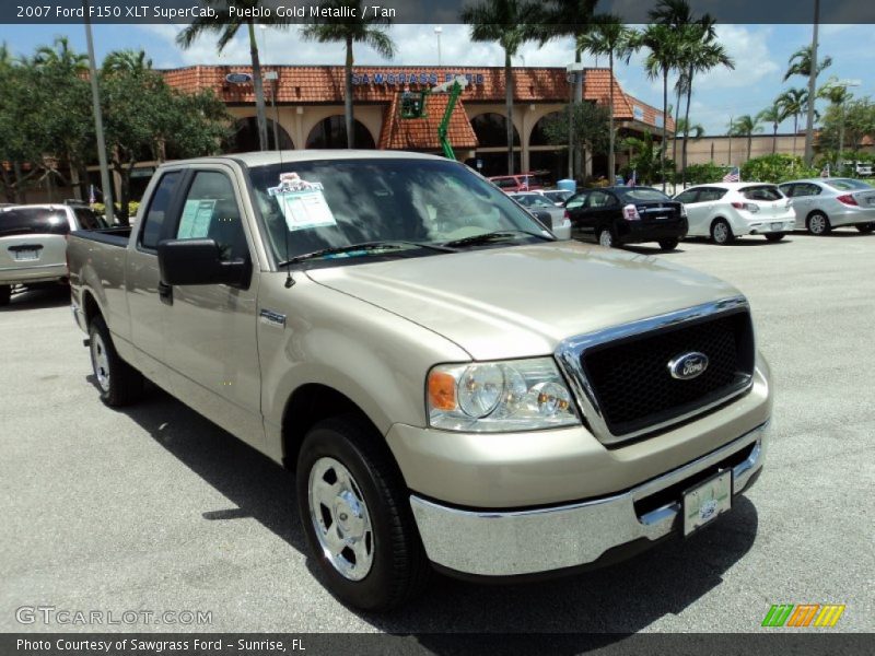 Pueblo Gold Metallic / Tan 2007 Ford F150 XLT SuperCab