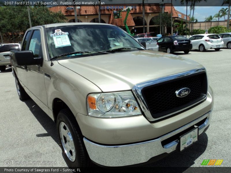 Pueblo Gold Metallic / Tan 2007 Ford F150 XLT SuperCab